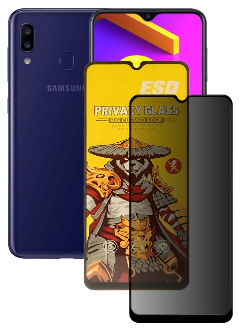ESD Tempered Dustproof Privacy Glass Screen Protector Compatible For Samsung Galaxy M10s - Image 1