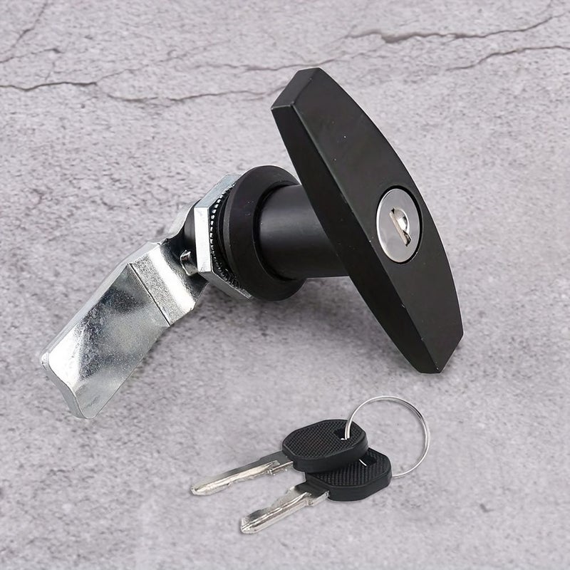 Black Mechanical T-Handle Lock for RVs - Image 2