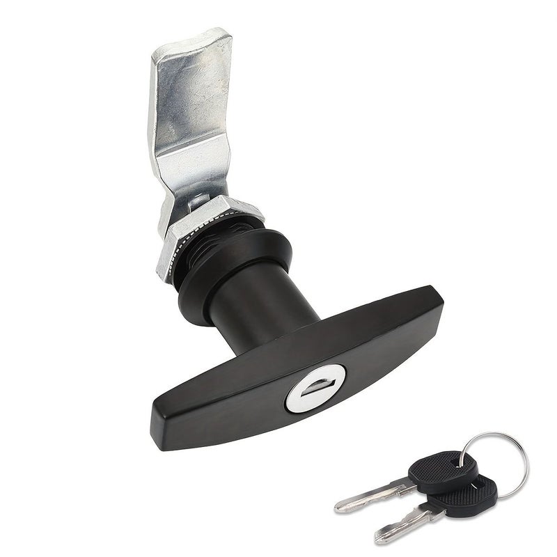 Black Mechanical T-Handle Lock for RVs - Image 1