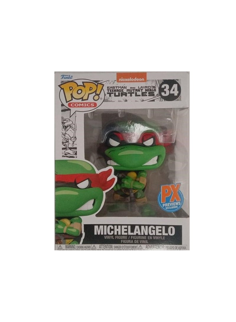 Funko Pop Comics Teenage Mutant Ninja Turtles: Michelangelo Previews Exclusive Vinyl Figure