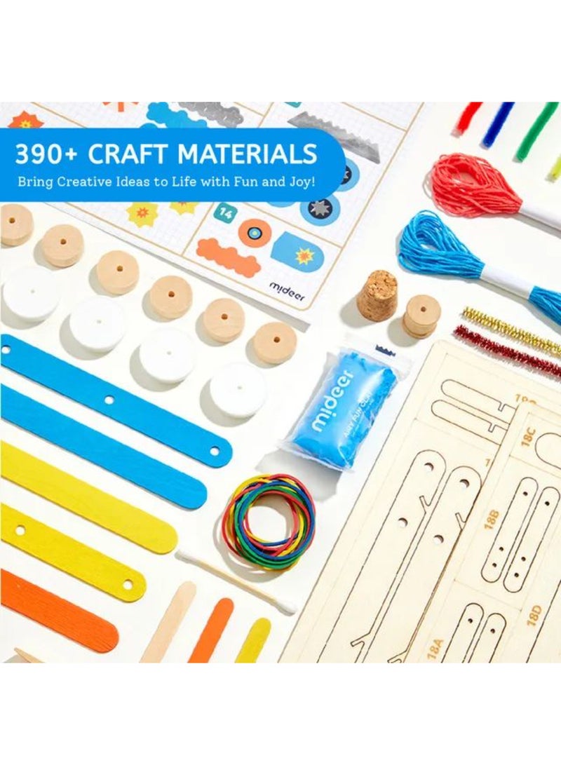 MiDeer Advanced Invention DIY Kit – 390+ Pieces Crafting Set for Kids | 28 STEM Projects with Illustrated Guide | Creative Invention Toy Set with Storage Box – Advanced Research Institute Series  - Image 1