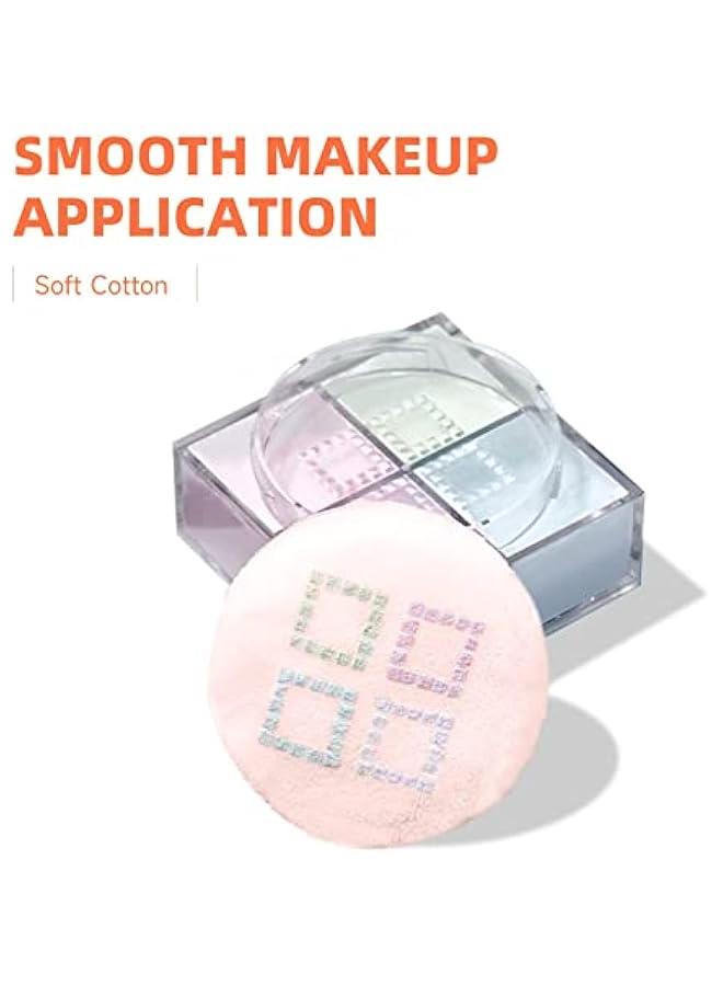 BWSJ Soft Round Powder Puff Set for Foundation Makeup Skin Care Face Powder 10 - Image 3