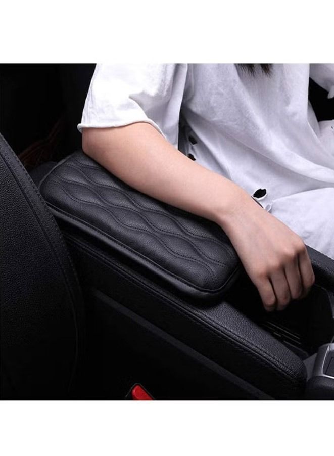 Generic Auto Center Console Cover Console Cover Armrest Pads PU Leather Car Armrest Seat Box Pad Cushion Protector Universal Fit  - Image 5