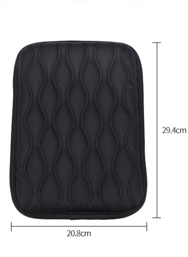 Generic Auto Center Console Cover Console Cover Armrest Pads PU Leather Car Armrest Seat Box Pad Cushion Protector Universal Fit  - Image 3