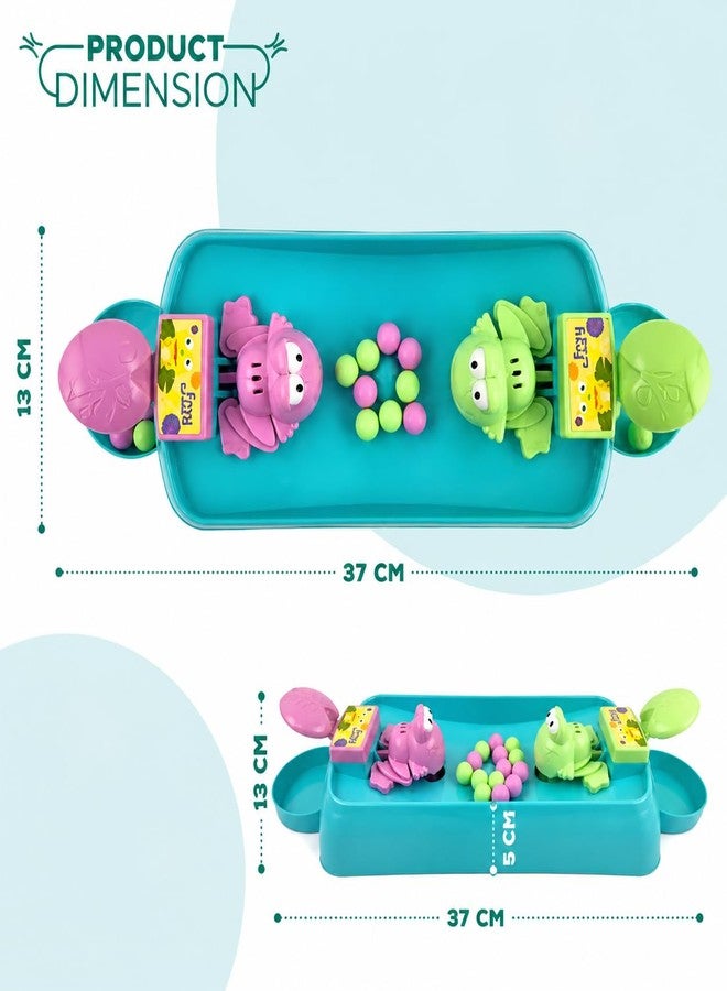 Goyal's Hungry Frog Eating Beans Game Indoor Interactive Family Board Game with Balls - 2 Player - Image 4