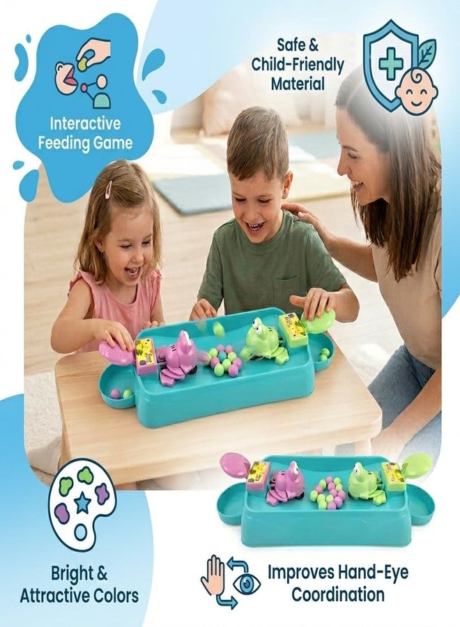 Goyal's Hungry Frog Eating Beans Game Indoor Interactive Family Board Game with Balls - 2 Player - Image 3