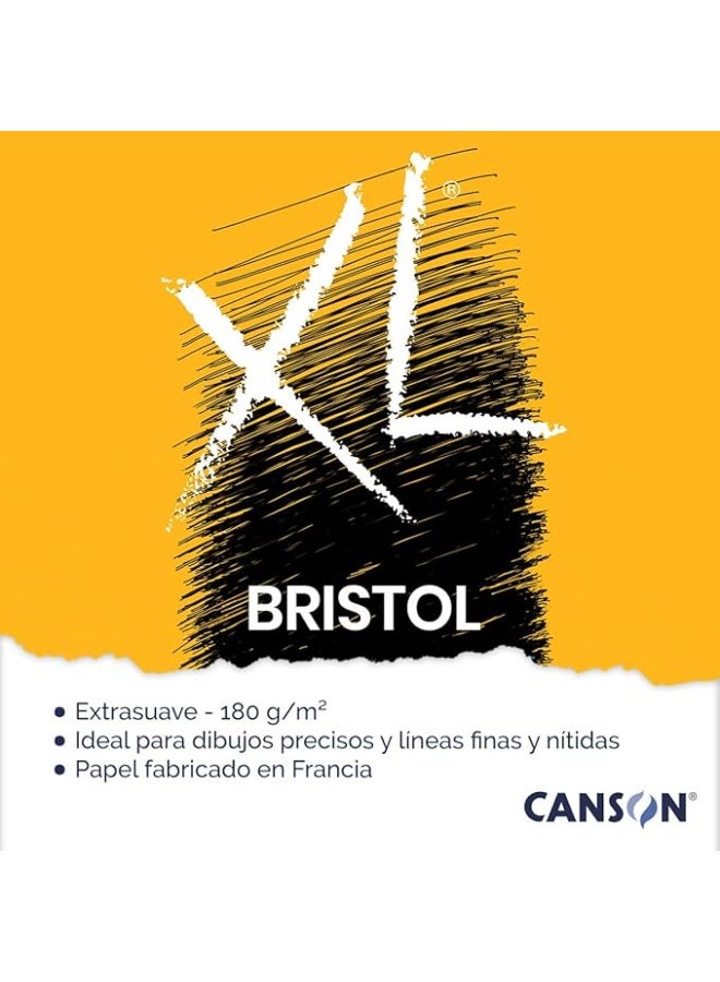CANSON XL Bristol 180gsm A4 Paper Very Smooth Spiral Pad Short Side 50 Extra White Sheets Ideal for Professional Artists & Illustrators - Image 5