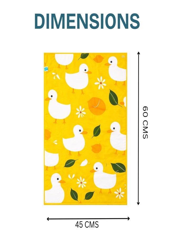 ZIKKU Waterproof Baby Changing Mat Cotton Baby Dry Sheet Reusable Leakproof Diaper Changing Mat for Newborn 60x45 cm (Yellow) - Image 3