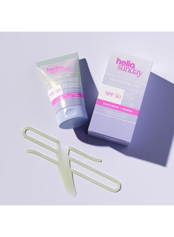 Hello Sunday The Invisible One - Invisible Primer SPF 50 With Hyaluronic Acid And Vitamin C - 50ml Pa++++ - Image 3