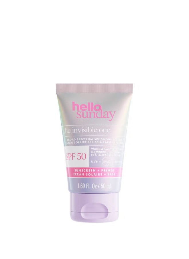 Hello Sunday The Invisible One - Invisible Primer SPF 50 With Hyaluronic Acid And Vitamin C - 50ml Pa++++ - Image 1