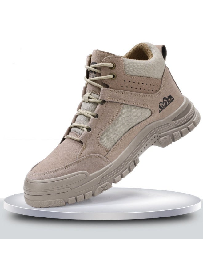 NIBEMINENT Men Anti Scalding Safety Boots Anti Smash Working Shoes With Steel Toe Anti Puncture Industrial Safety Shoes - Image 1