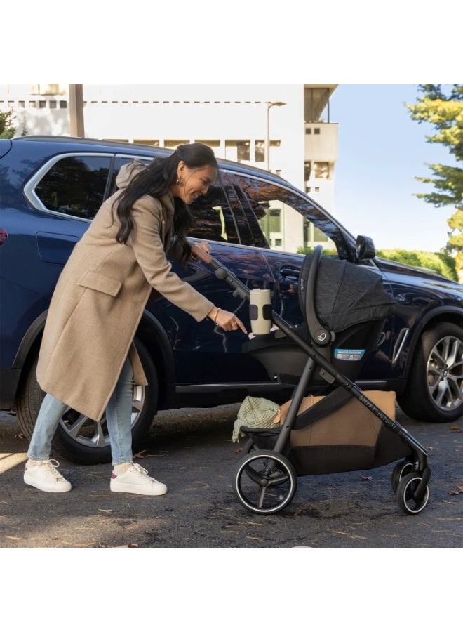 Evenflo - Shyft Intuiti Travel System with Revolve180 LiteMax NXT Rotational Infant Car Seat - Fossil Gray - Image 5