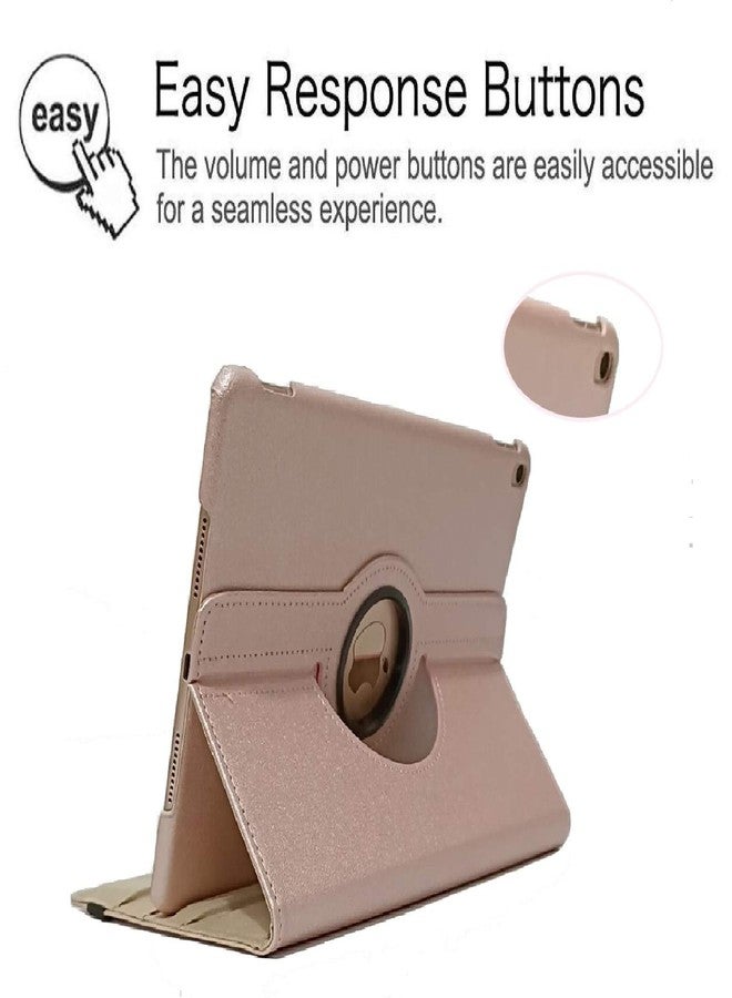 Newraturner Rotating Case for New iPad 8th Generation (2020) / 7th Generation (2019) 10.2 Inch -360 Degree Rotating Stand Smart Case Protective Cover with Auto Wake Up/Sleep for (Rose Gold) - Image 4