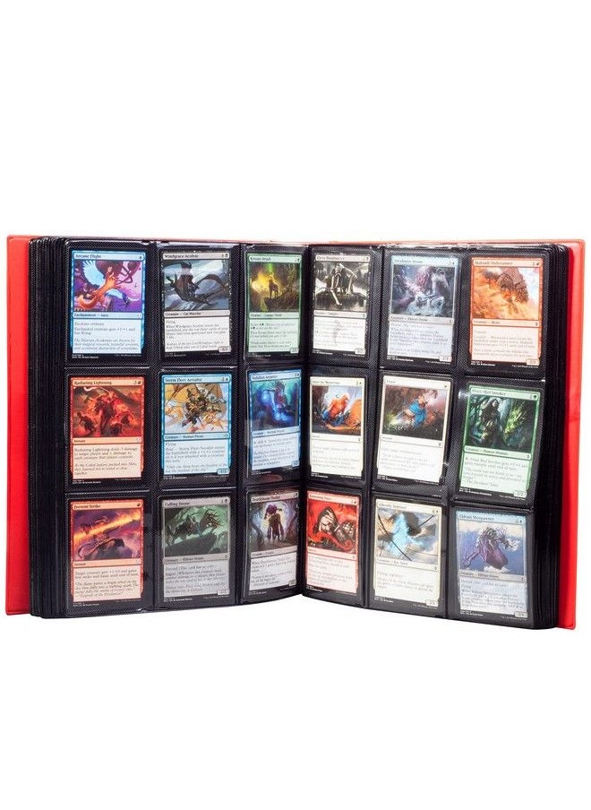 Monster Protectors - Mega Red Holofoil 9 Pocket Xl Binder With Hard Cover Holds 720 Collectible Trading Cards Compatible With Pokémon Yugioh Mtg And Other Tcgs Keeps Your Cards Safe And Secure - Image 1
