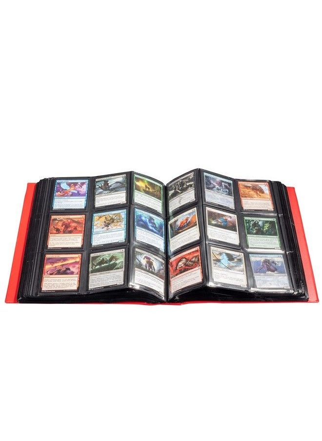 Monster Protectors - Mega Red Holofoil 9 Pocket Xl Binder With Hard Cover Holds 720 Collectible Trading Cards Compatible With Pokémon Yugioh Mtg And Other Tcgs Keeps Your Cards Safe And Secure - Image 1
