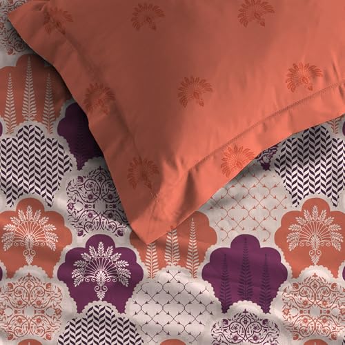 MYTRIDENT Celebration Bedsheet Gifting Collection Double Size - Mehfil Rust - Image 4