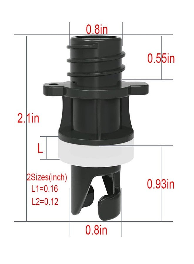 HAINEAO SUP Inflator Pump Hose Adapter for Paddleboard Inflatable Boat Tent Two Different Sizes of Gaskets Suitable for Different Scenarios (1) - Image 2