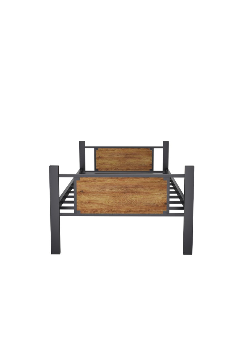 RIGID Steel Single Bed With Heavy Duty Metal 196*95*60 CM - Image 3