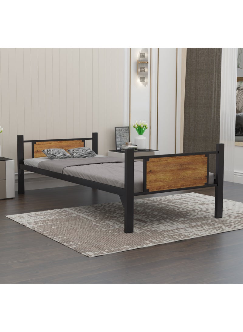 RIGID Steel Single Bed With Heavy Duty Metal 196*95*60 CM - Image 4