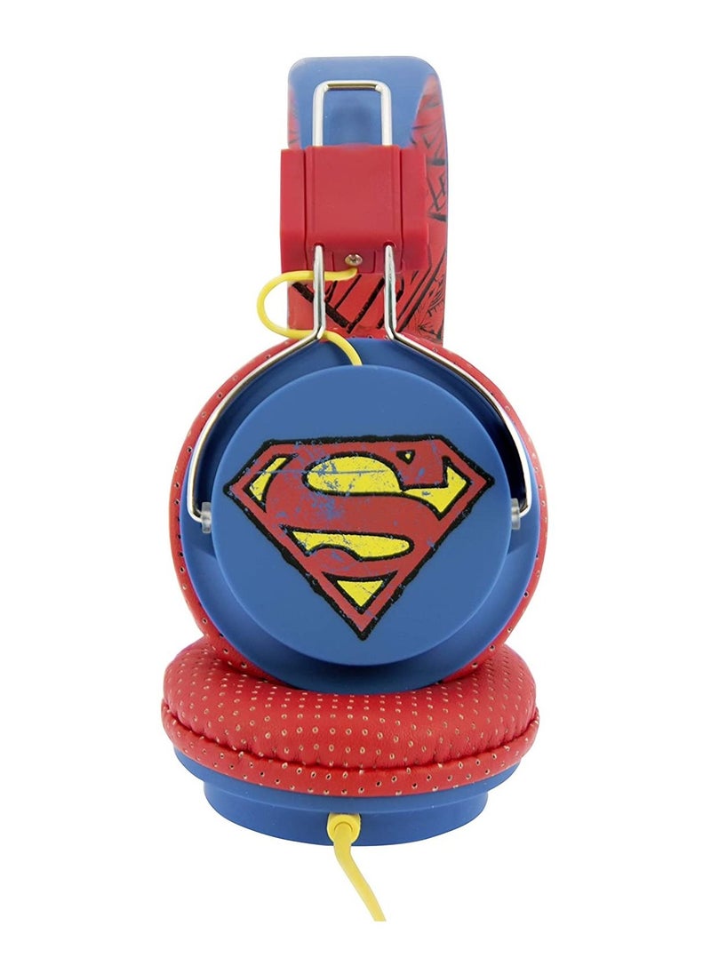 او تي ال سماعات رأس OTL On-Ear Tween - Superman Vintage قابلة للطي مع ميكروفون - متوافقة مع جميع الأجهزة عبر مقبس 3.5 مم  - Image 4