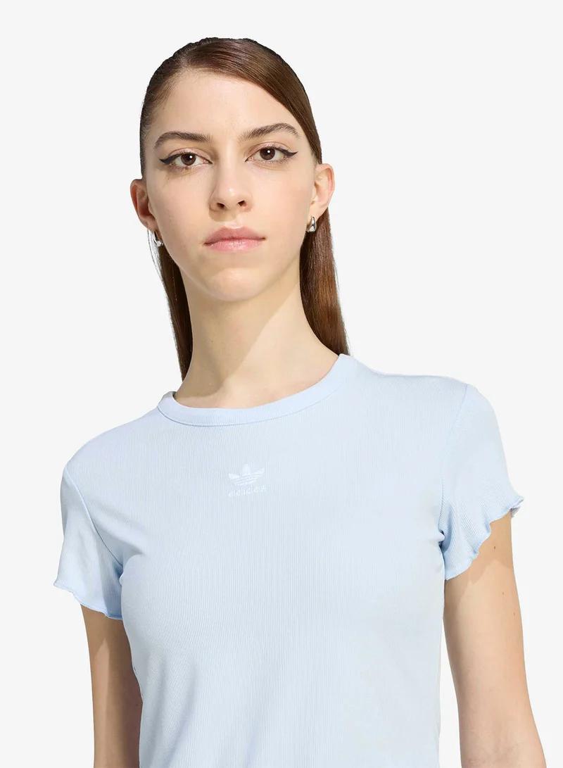 Adidas Originals CRSK Essentials Scalloped Edge Baby T-Shirt for Women | Best Price UAE