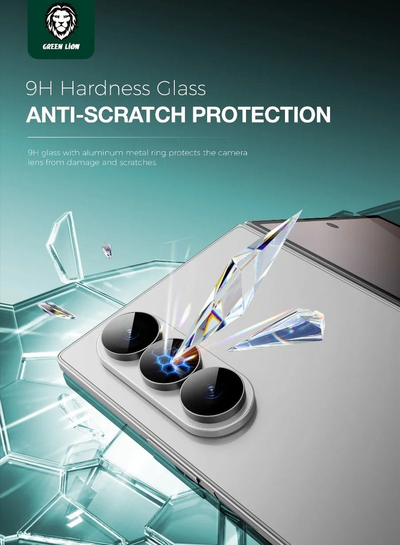 GREEN LION Classic Camera Lens Protector For Samsung Galaxy Z Fold 7 / Anti-Scratch Protection / High Transparency / 9H Hardness - Grey - Image 5