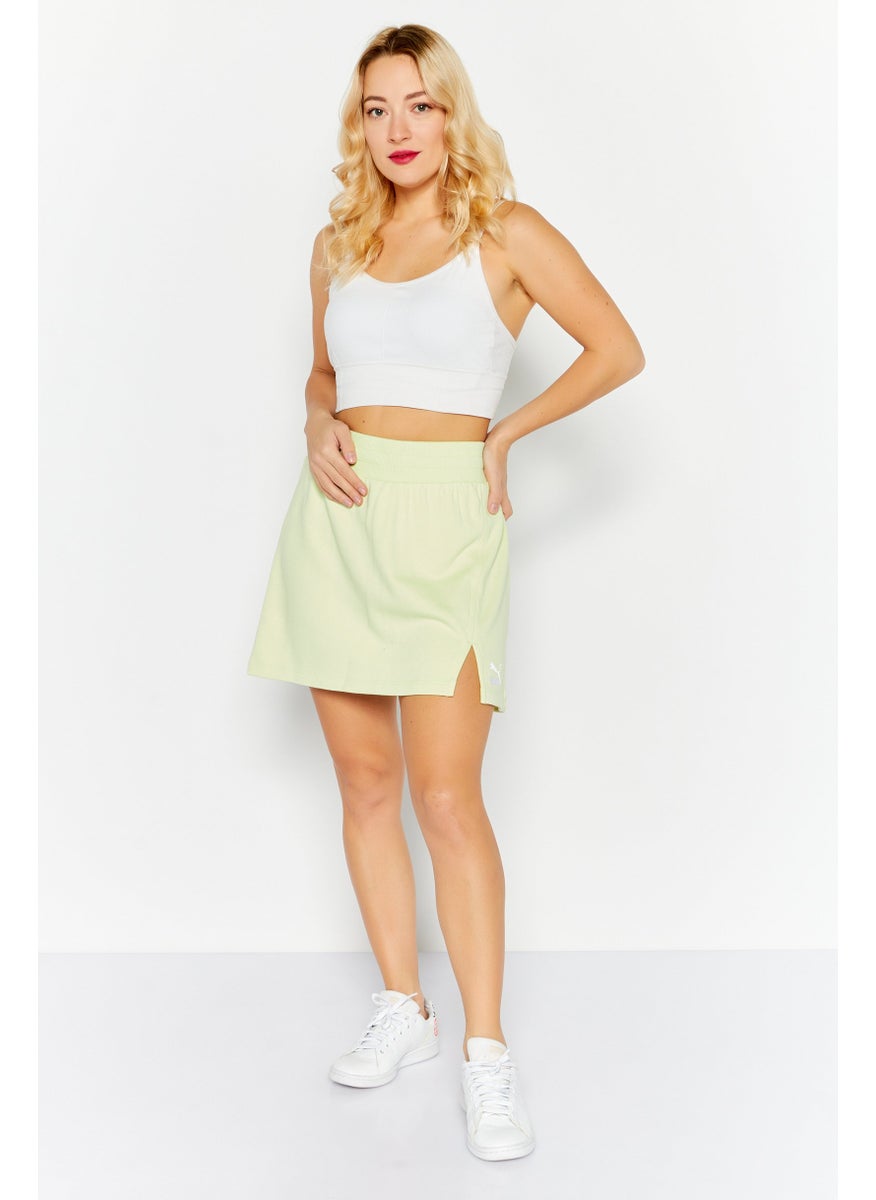 PUMA Women Sportswear Fit Training Short, Lime Green  - Image 4