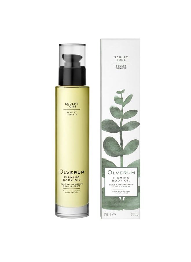 OLVERUM - Olverum Firming Body Oil - Luxury Skin Tightening Oil 100ml Spray - Ethically Sourced Blend of Active Botanical and Essential Oils - Contouring Collagen Boost for Women And Men - Relax. Restore. Renew - Image 1