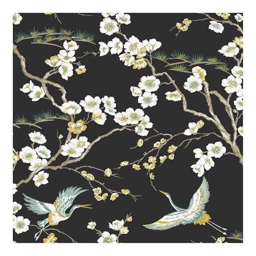 Graham & Brown Kabuki Japan Black Wallpaper - Image 1