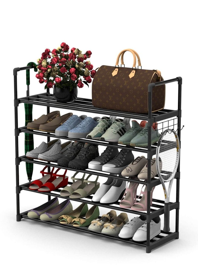 Cool Baby COOLBABY 5 Layer Metal Shoe Rack Adjustable Shoe Rack Storage Organizer Stackable Boot And Shoe Storage For Entrances  - Image 1