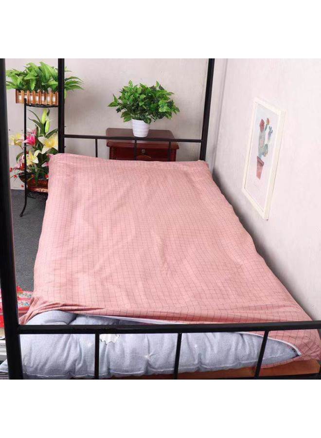 غطاء مرتبة من القطن وغطاء لحاف لسكن الطلاب فردي 90 × 200 غطاء مرتبة غطاء لحاف 190 غطاء مرتبة شامل 0.9 - اللون: أكوامارين [نمط سحاب غطاء المرتبة] قماش لطيف على البشرة - المواصفات: عرض 1.0 متر × طول 2.0 متر - Image 5