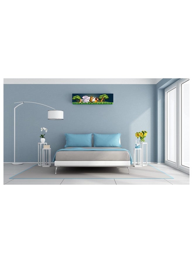 DARSHANAM WORLD Polyester Dolphin Printed Dust Cover Folding Designer Ac Cover For Indoor Split Ac 1 Ton (White, 91 X 31 X 21Cm)(Green) - Image 2