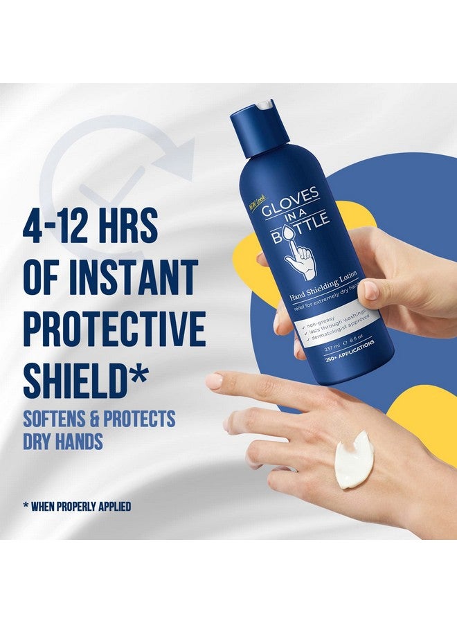 Gloves In A Bottle Shielding Lotion (One 2 Fl Oz60 Ml & One 8 Fl Oz240 Ml) With Pump Great For Dry Itchy Skin! Greaseless And Fragrance Free! - Image 2