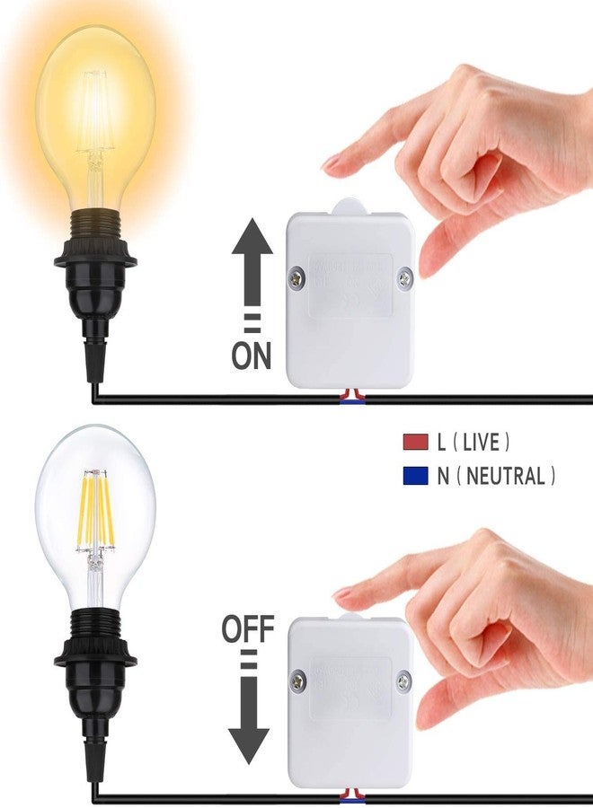 Protium Wardrobe Touch Normally Closed Wardrobe Touch Close Open Door Drawers On Off Light Switch (White) -Pack of 2 - Image 5