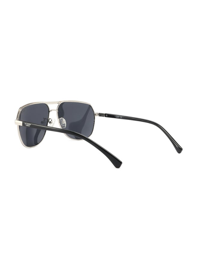 Lee Cooper Men Polarized Sunglasses Silver Frame Smoke Mirror Lens 60mm  - LC1016C03 - Image 3