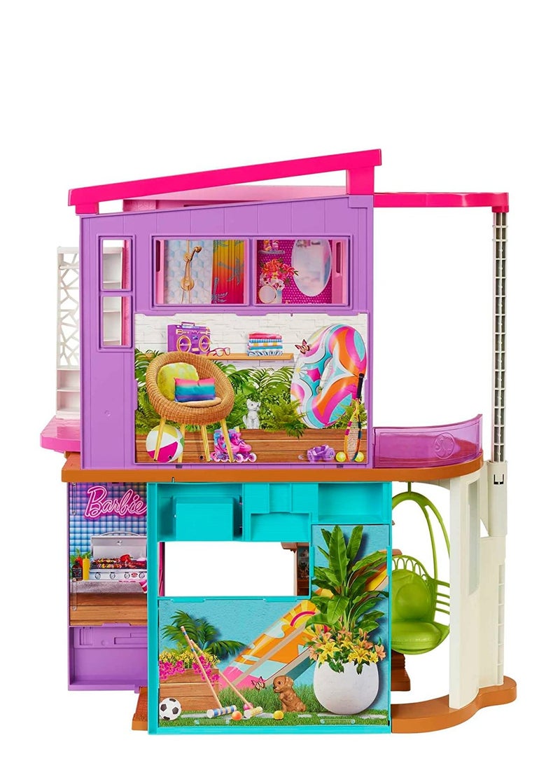 Mattel Games - Barbie Vacation House Playset - Image 1
