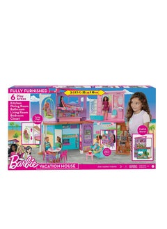 Mattel Games Barbie Vacation House Playset  - Image 1