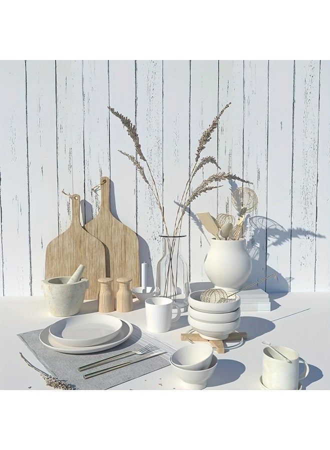 Zeemey 1pc Black and White Wood Contact Paper, Peel and Stick Wallpaper Vinyl Film Self Adhesive Removable Wood Grain Wall Paper for Wall Countertop Cabinet(45*500CM) - Image 5