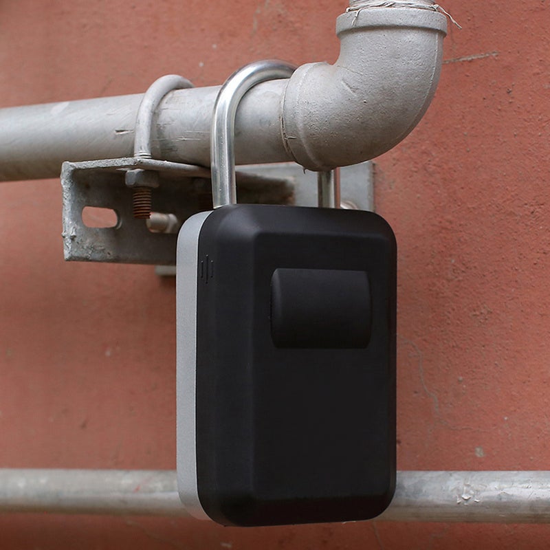 Key Safe Box with Cover No Need to Install 4-Digit Combination Password Outdoor Key Storage Box Key Padlock Case Resettable Code Key Holder - Image 5