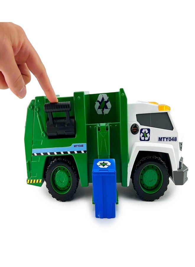 Mighty Fleet Power Movers 15" Interactive Garbage Truck Toy - Motion Drive Technology, Lights & Sounds, Motorized Trash Collection, Realistic Design, Batteries Included - Ages 3+ - Image 5