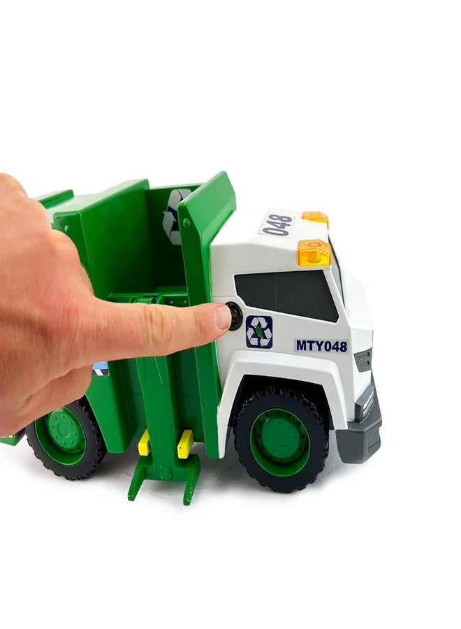 Mighty Fleet Power Movers 15" Interactive Garbage Truck Toy - Motion Drive Technology, Lights & Sounds, Motorized Trash Collection, Realistic Design, Batteries Included - Ages 3+ - Image 4