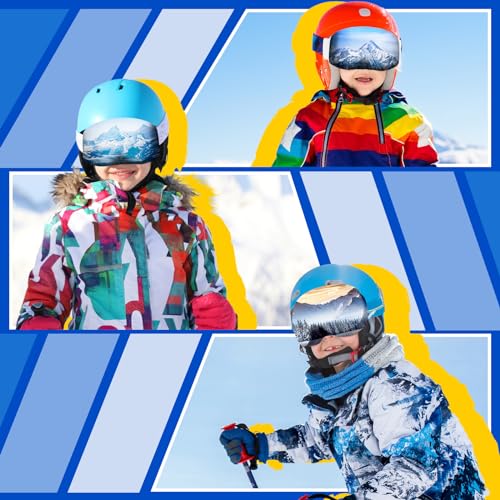 Copkim 6 Pcs Ski Snowboard Goggle Cover Sleeve Protective Goggle Cover Protectors Lens Scratch Dust Protection for Travel Storage Youth and Kids Accessories, 6 Styles - Image 5