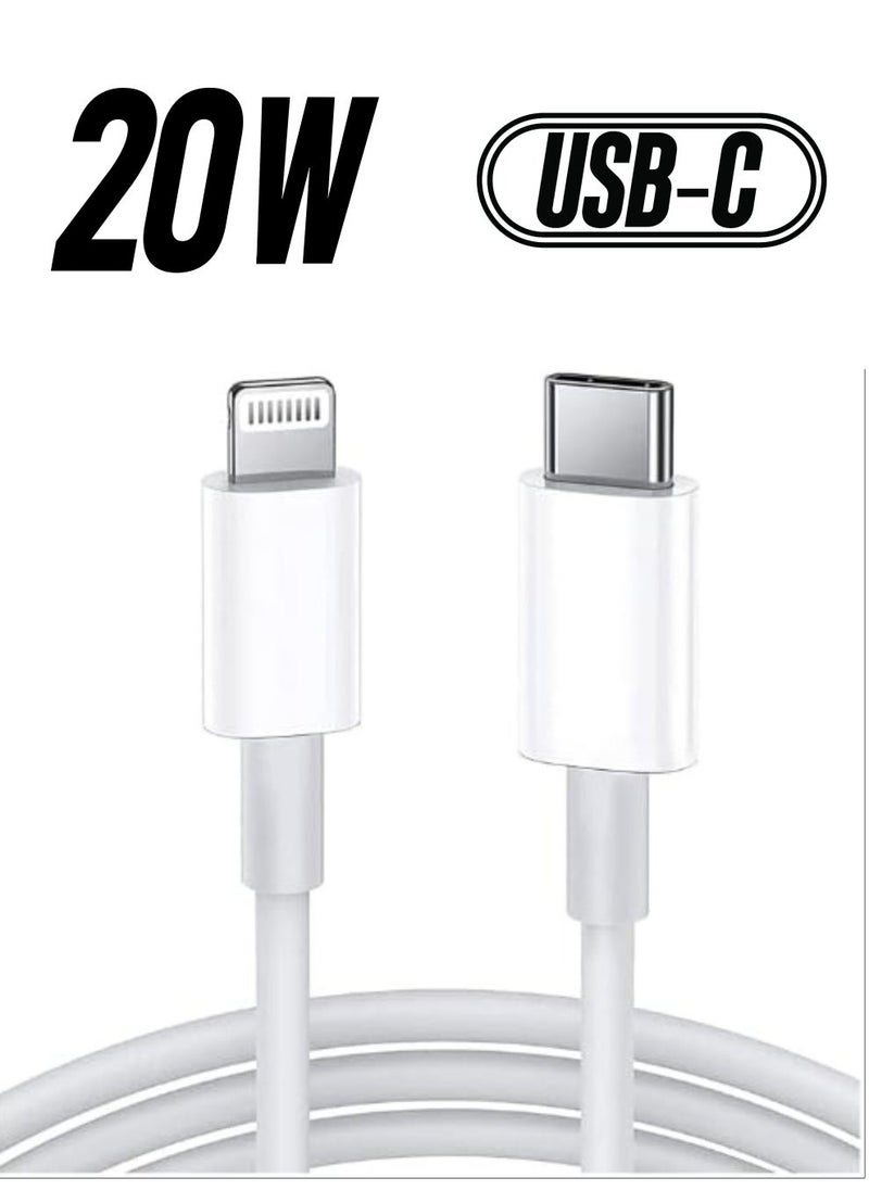 Raxoom USB C to 8pin Cable Compatible with iPhone 13 Pro Max/12/11 Pro/X/XS/XR/8 Plus/AirPods Pro, Supports Power Delivery, 2M,  - Image 1