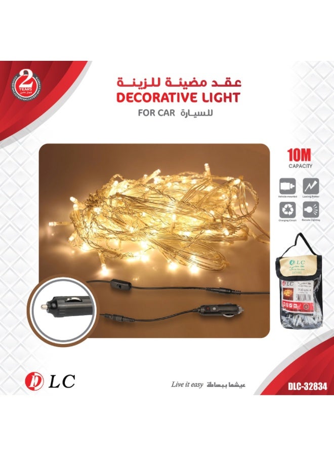 DLC 10m Decorative String Lights (100 Bulbs) with Warm Decor, Portable - Light Up Your Outdoor Moments - DLC-32834 - Image 1