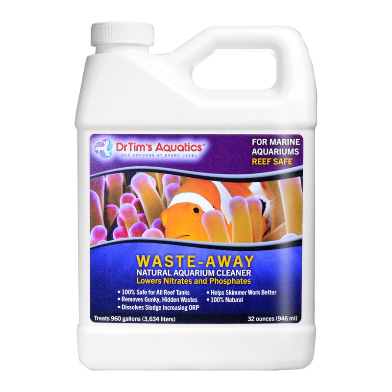 DrTim's Aquatics DrTimâ€™s Aquatics Waste-Away Reef â€“ 32 oz â€“ Natural Maintenance Formula â€“ Helps Break Down Hidden Organic Waste, Supports Flow & Clarity, Keeps Filters Running Freely - Image 1