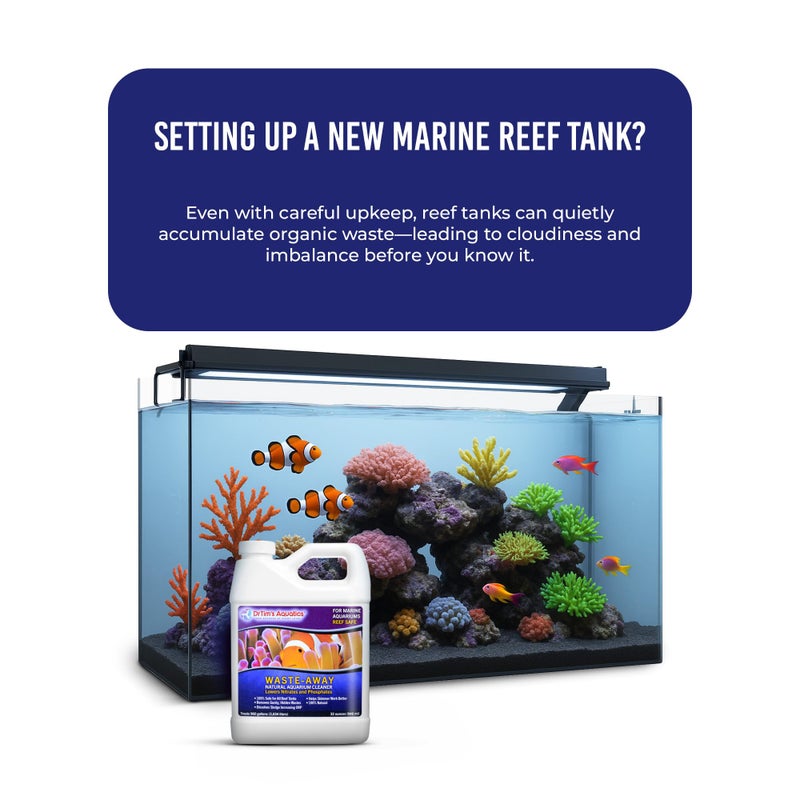DrTim's Aquatics DrTimâ€™s Aquatics Waste-Away Reef â€“ 32 oz â€“ Natural Maintenance Formula â€“ Helps Break Down Hidden Organic Waste, Supports Flow & Clarity, Keeps Filters Running Freely - Image 2