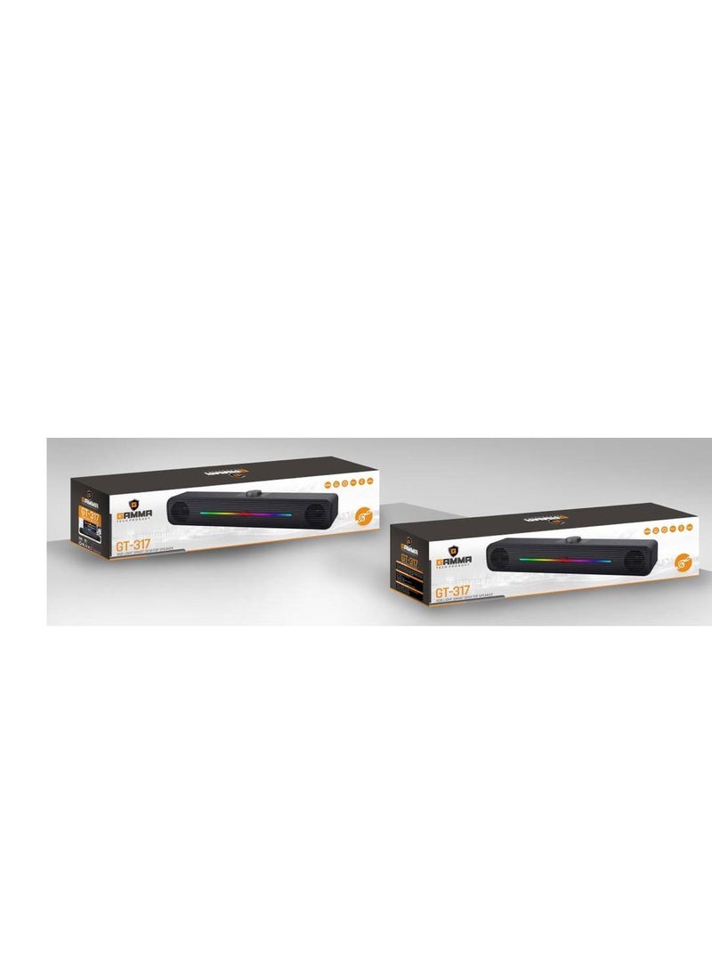 جاما GAMMA GT-317 سماعة الألعاب RGB USB للكمبيوتر الشخصي مع الأضواء المتغيره - Image 3