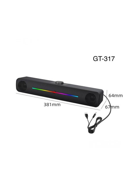GAMMA GT-317 Gaming RGB usb pc speaker with lights