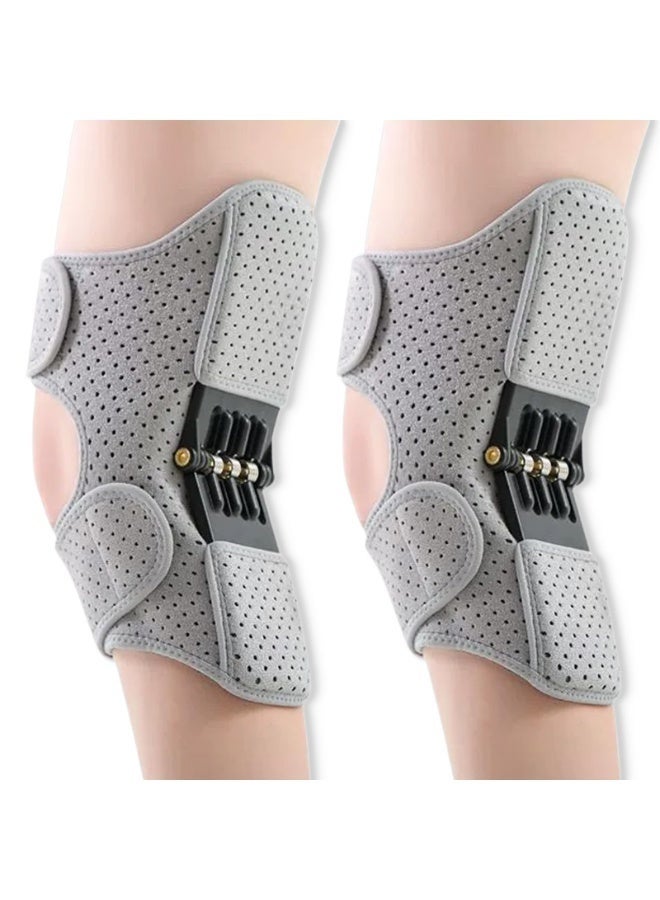 Bukela Knee Assistive Device, Knee Booster, Knee Booster Brace Joint Support Spring Stabilizer, for Climbing and Squatting - Image 1