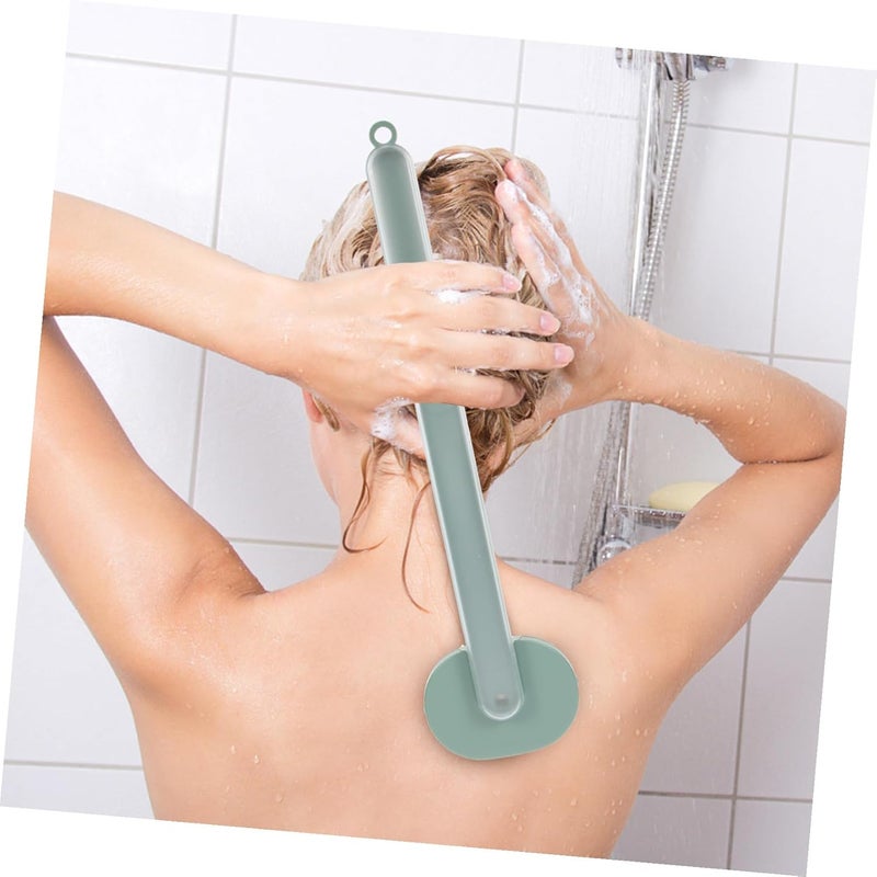 Uonlytech Long Handle Shower Brush Back Scrubber Bath Body Brush Green for Exfoliating and Deep Cleansing Suitable for Daily Bathing - Image 3